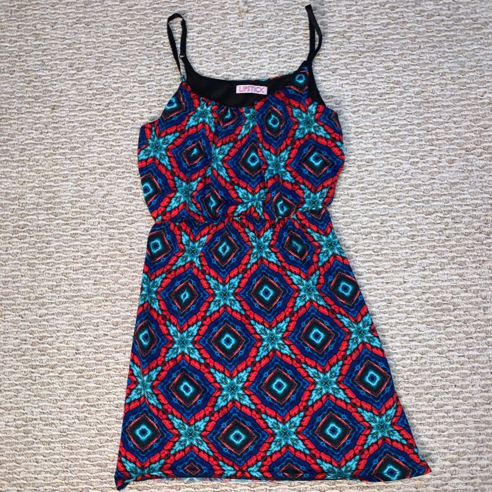 lipstick multicolor dress size small